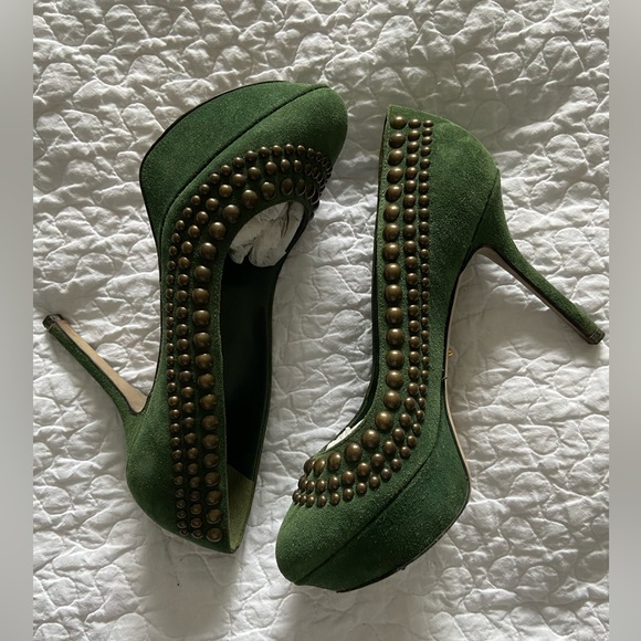 Sergio Rossi Suede Pump Size 38 - Picture 7 of 12